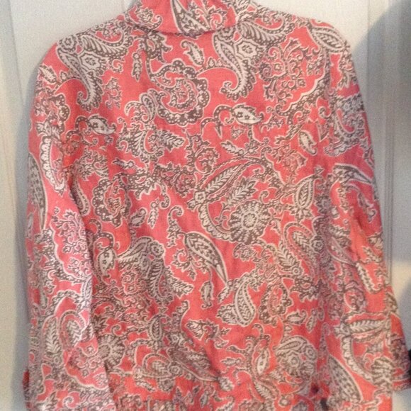 VINTAGE Carole Little Woman "3x" Linen Shacket, Bohemian, Western, Girlhoodcore - Picture 4 of 6